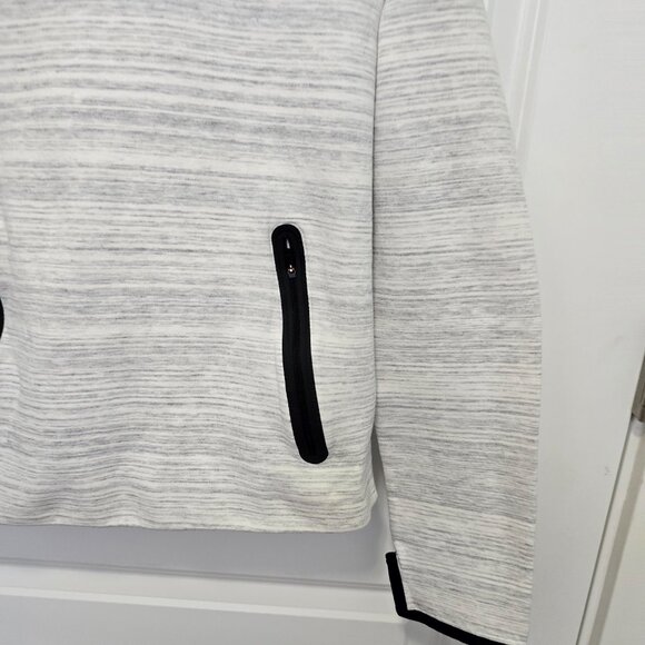 Nike Sweatshirt Cowl Neck Hoodie Heathered Cream Gray Size Medium - Picture 4 of 7